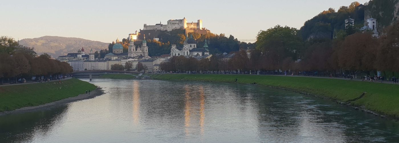 Salzburg Oldtown above Salzach river